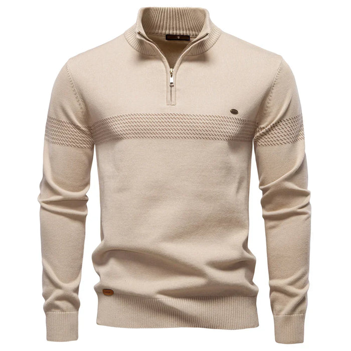 CLASSIC HALF-ZIP KNIT PULLOVER FOR MEN