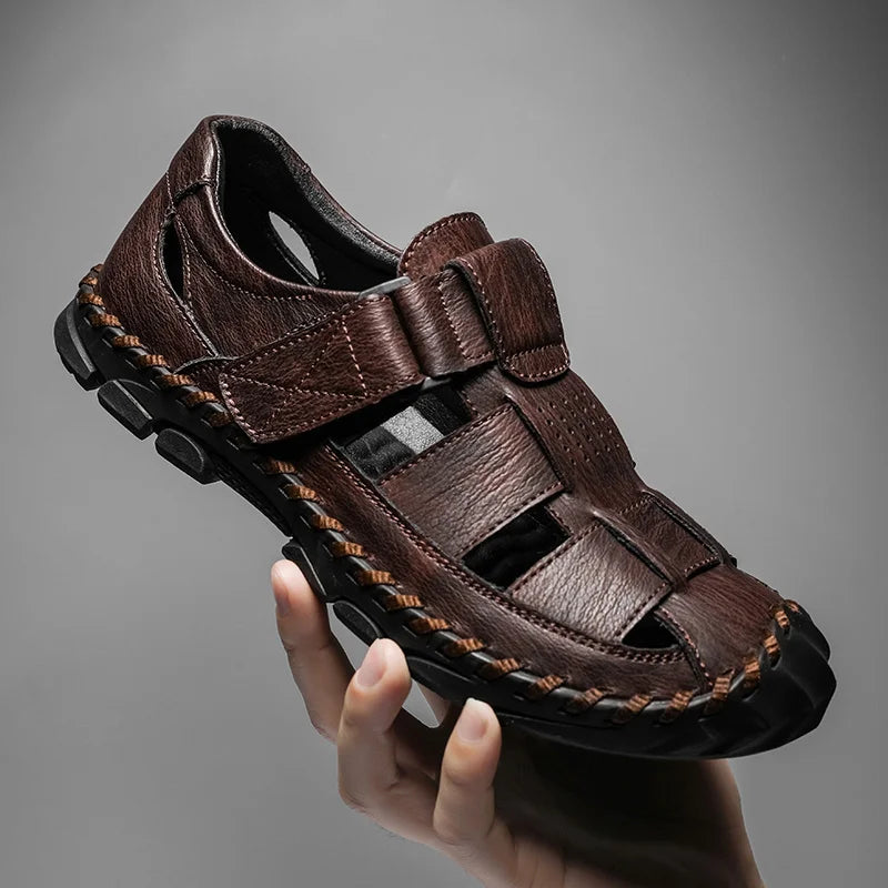 Corbin Genuine Leather Fisherman Sandals