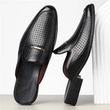 Capri Genuine Leather Slides