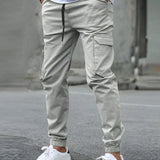 SLIM CARGO TROUSERS FOR MEN