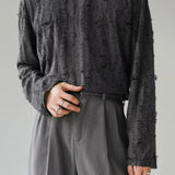 Veil Distressed Long Sleeve Shirt