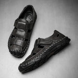 Corbin Genuine Leather Fisherman Sandals