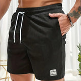 CORDUROY DRAWSTRING SHORTS FOR MEN