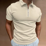 ZIP COLLAR POLO FOR MEN