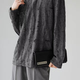 Veil Distressed Long Sleeve Shirt