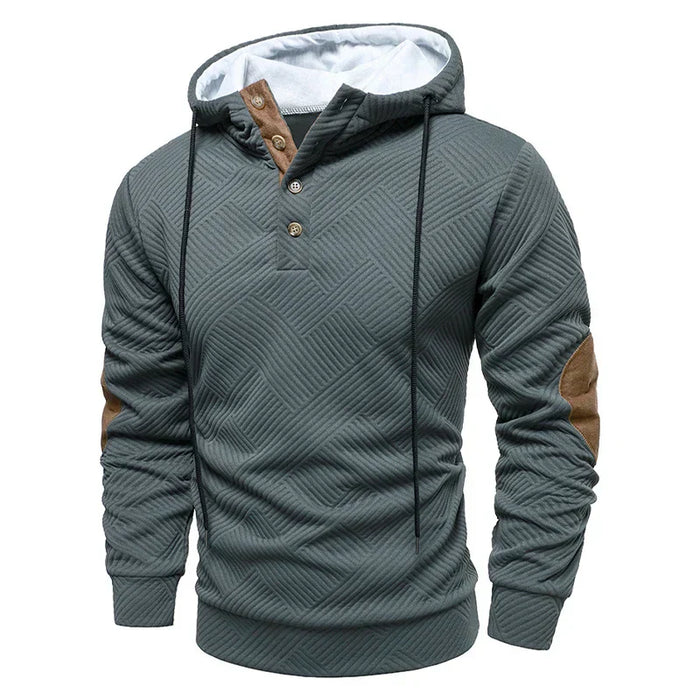 SLIM FIT HALF-BUTTON PULLOVER FOR MEN
