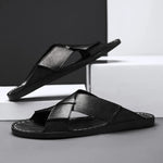 Baxter Genuine Leather Slide Sandals