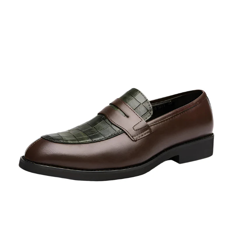 Crownfield Crocodile Loafers