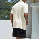 TEXTURED CUBAN SHIRT FOR MEN