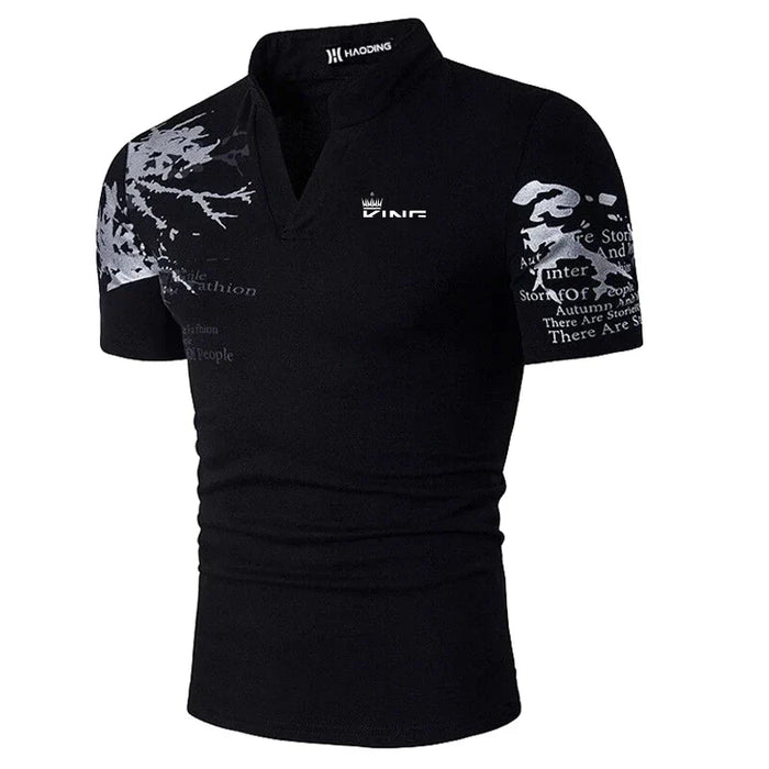 BOLD GRAPHIC POLO SHIRT FOR MEN