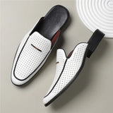 Capri Genuine Leather Slides