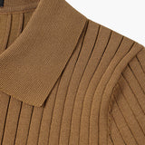 TEXTURED COTTON POLO FOR MEN