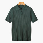 TEXTURED COTTON POLO FOR MEN