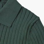 TEXTURED COTTON POLO FOR MEN