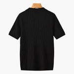 TEXTURED COTTON POLO FOR MEN