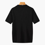TEXTURED COTTON POLO FOR MEN