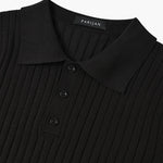 TEXTURED COTTON POLO FOR MEN
