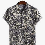 Floral Ethnic Style Print Shirts