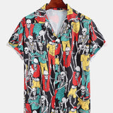 Skeleton Print Shirt