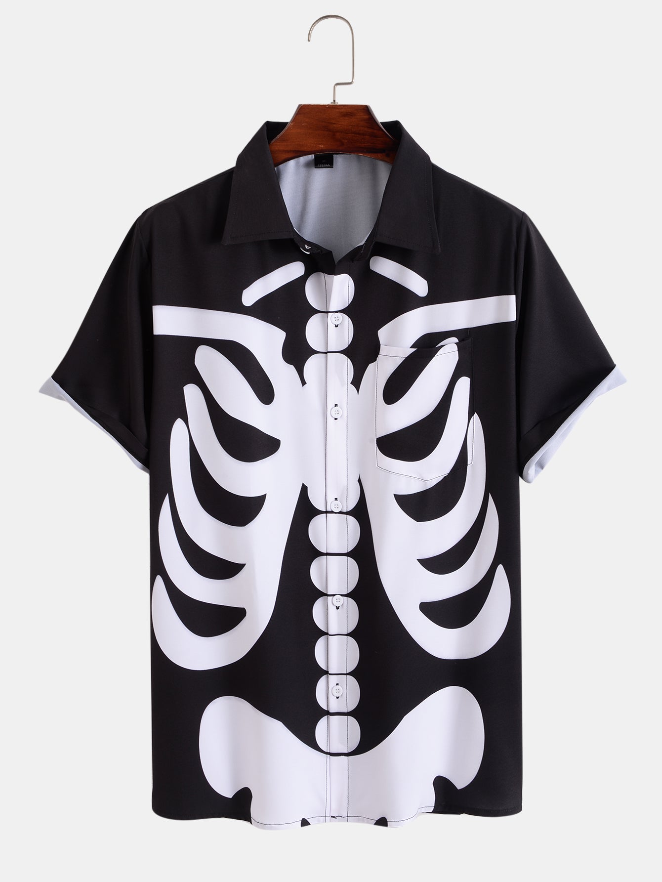 Skeleton Print Shirt
