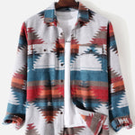 Aztec Geometric Print Overshirt