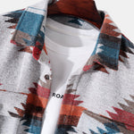 Aztec Geometric Print Overshirt