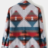 Aztec Geometric Print Overshirt