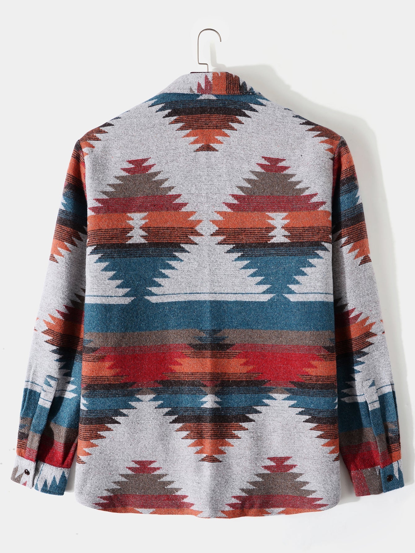 Aztec Geometric Print Overshirt