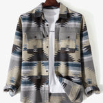 Aztec Geometric Print Overshirt
