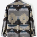 Aztec Geometric Print Overshirt