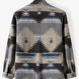 Aztec Geometric Print Overshirt