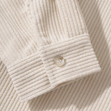 Long Sleeve Corduroy Patchwork Shirt