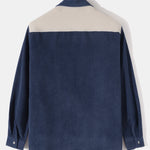 Long Sleeve Corduroy Patchwork Shirt