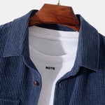 Long Sleeved Corduroy Button Up Shirt with Pockets