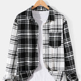 Patchwork Flannel Plaid Overshirt