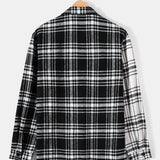 Patchwork Flannel Plaid Overshirt