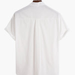 Linen Breathable Short Sleeve Basic Shirts