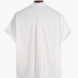 Linen Breathable Short Sleeve Basic Shirts