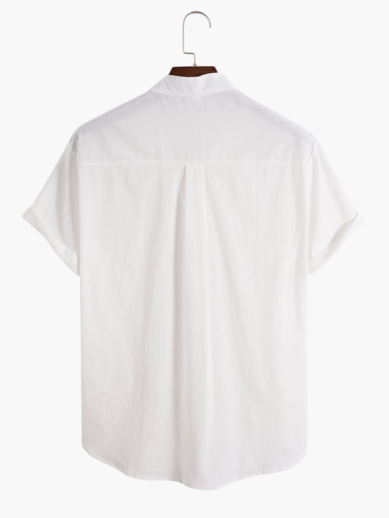 Linen Breathable Short Sleeve Basic Shirts