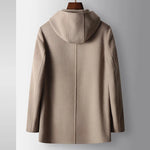 CLASSIC WOOL HOODED COAT FOR MEN