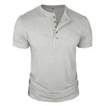 HENLEY NECK T-SHIRT FOR MEN