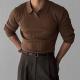 Hadley Ribbed Knit Polo