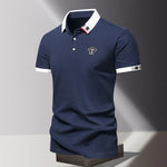CONTRAST COLLAR POLO FOR MEN