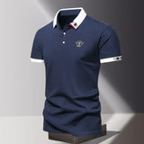 CONTRAST COLLAR POLO FOR MEN
