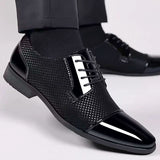 PATENT CAP TOE OXFORD FOR MEN