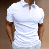 ZIP COLLAR POLO FOR MEN
