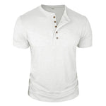 HENLEY NECK T-SHIRT FOR MEN