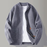 RIBBED KNIT JACKET FOR MEN