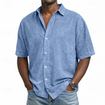 ACID WASH COTTON SHIRT FOR MEN