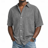 ACID WASH COTTON SHIRT FOR MEN